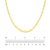 Graduated Diamond Shaped Necklace