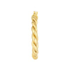 25x2mm Braided Hoop Earrings