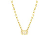Dot Diamond Mariner Paper Clip Necklace
