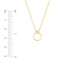 Diamond Trinity Door Knocker Necklace