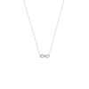 Mini CZ Infinity Adjustable Necklace