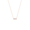 Mini CZ Infinity Adjustable Necklace