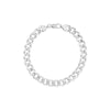 Sterling Silver 8.4mm Concave Open Curb Chain