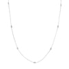 Moon Cut Bead Stations Adjustable Necklace