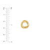 Open Love Knot Stud Earrings on Post Back
