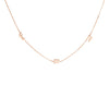 Gothic Initials Station Necklace