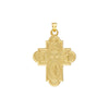 4 Way Double Sided Medal Cross Pendant