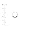 Sterling Silver Basketweave Pattern Hoop Earrings