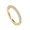 14K Yellow Gold Diamond Matching Wedding Band