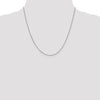 14K White Gold .8mm Sparkle Singapore Chain