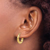 14K Polished Hoop Earrings