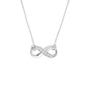 Infinity Adj. Necklace with 1/15tcw Diamond