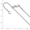 Sterling Silver RH-plated Adjustable Box Chain Anklet