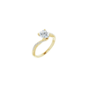 14K Yellow 6.5 mm Round Engagement Ring Mounting