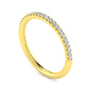14K Yellow Gold Matching Diamond Wedding Band