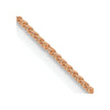 14K Rose Gold .8mm Spiga Chain