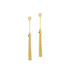 Double Bead and Tassel Earrings