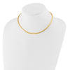 14K 3mm Two-tone Reversible Omega Necklace