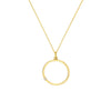 Open Circle Pendant with 1pt Diamond