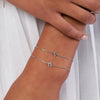 Slanted Gothic Initial Bracelet