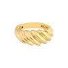 Polished Twist Ribbed Ring