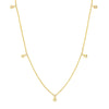 Diamond Bezel Drops Necklace