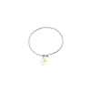 Sterling Silver Faith Bangle with Cross Dangle