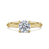 14K Yellow Gold Round Solitaire Diamond Engagement Ring