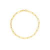3.80mm Hollow Paper Clip Chain with Pear Lock