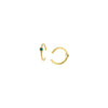 2.0mm Emerald Bezel Earring Cuffs
