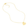 Engravable Heart Plate Adj. Necklace