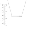 Mom Bar Necklace in Plated Sterling Silver