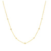 Diamond Bezel and Cluster Stations Necklace
