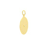 Center Diamond Disk Charm