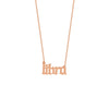 Gothic Libra Nameplate Necklace