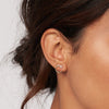 Diamond Bezel Door Knocker Earrings