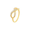 Plated Sterling Silver CZ Infinity Ring