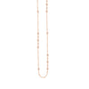 Saturn Chain Bezel Long Necklace