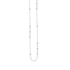 Saturn Chain Bezel Long Necklace
