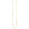 Saturn Chain Bezel Long Necklace