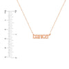 Gothic Cancer Nameplate Necklace