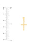 Reversible Two Tone Cross Pendant