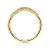 14K Yellow Gold Diamond Matching Wedding Band