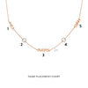 Mini Block Nameplate Station Necklace