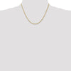 14K 2mm Diamond-Cut Rope Chain