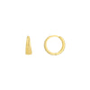 Polished Tapered Huggie Earrings