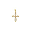 CZ Beaded Filigree Cross Pendant