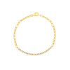 5/8tcw Diamond Paper Clip Bracelet