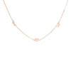 Gothic Initials Station Necklace