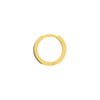 Black Enamel Baby Hoop Earrings
